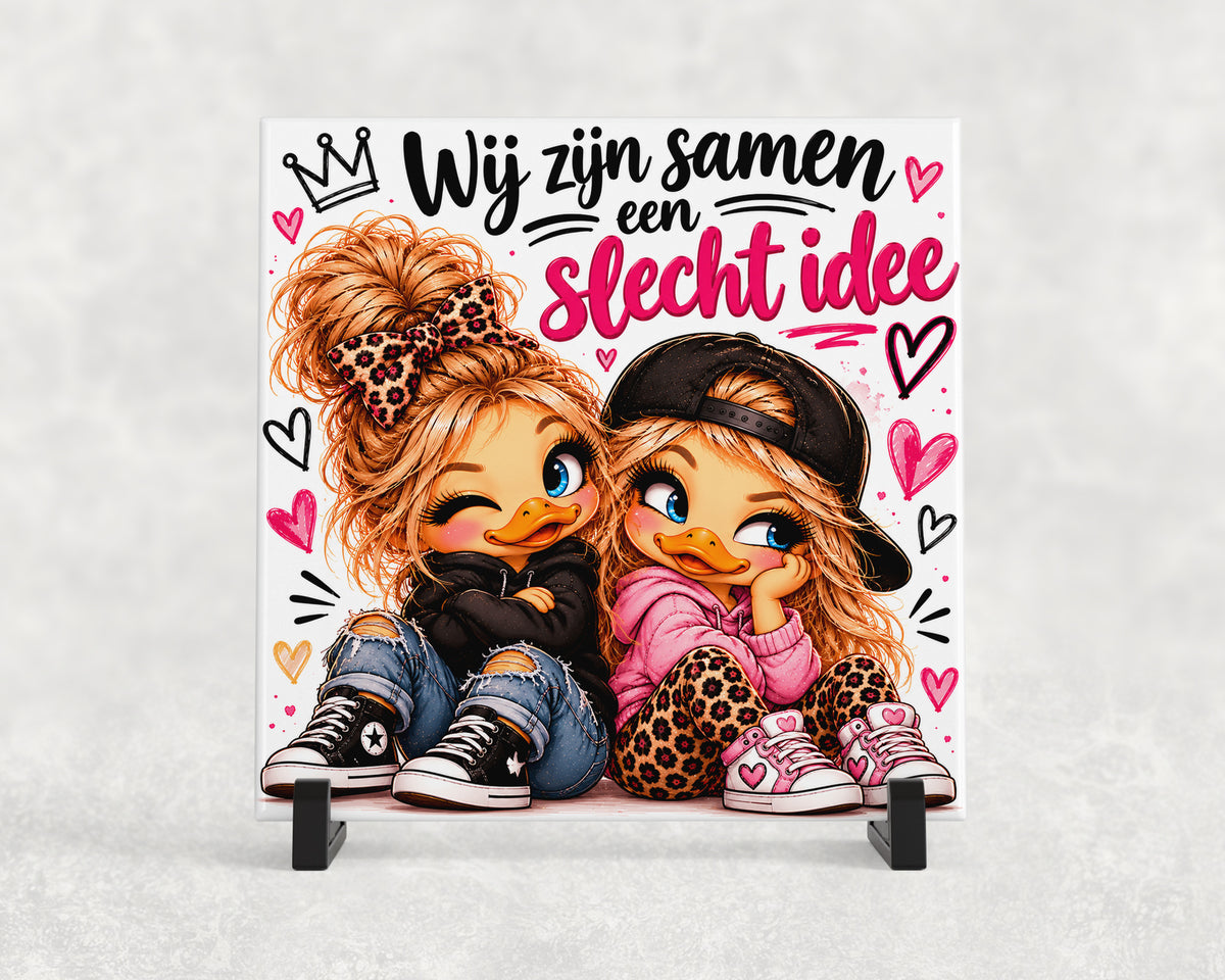 Tegeltje | Wij zijn samen een slecht idee