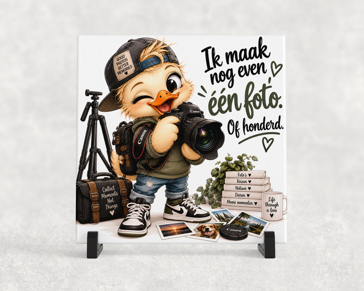 Tegeltje | Ik maak nog even één foto – Fotografie