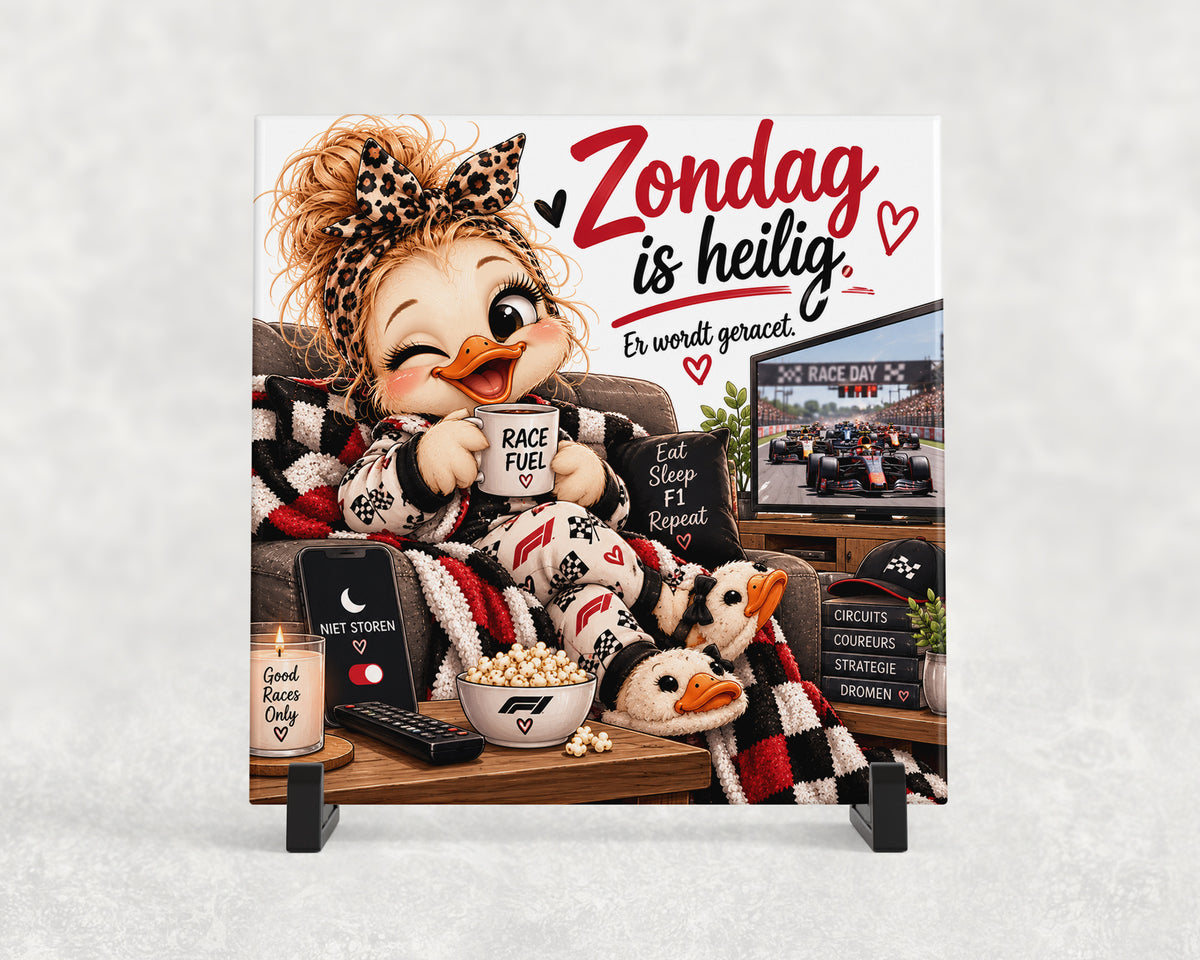 Tegeltje | Zondag is heilig – Formule 1