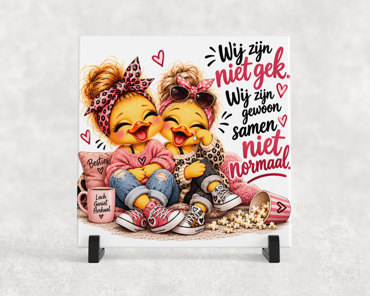 Tegeltje | Wij zijn samen niet normaal