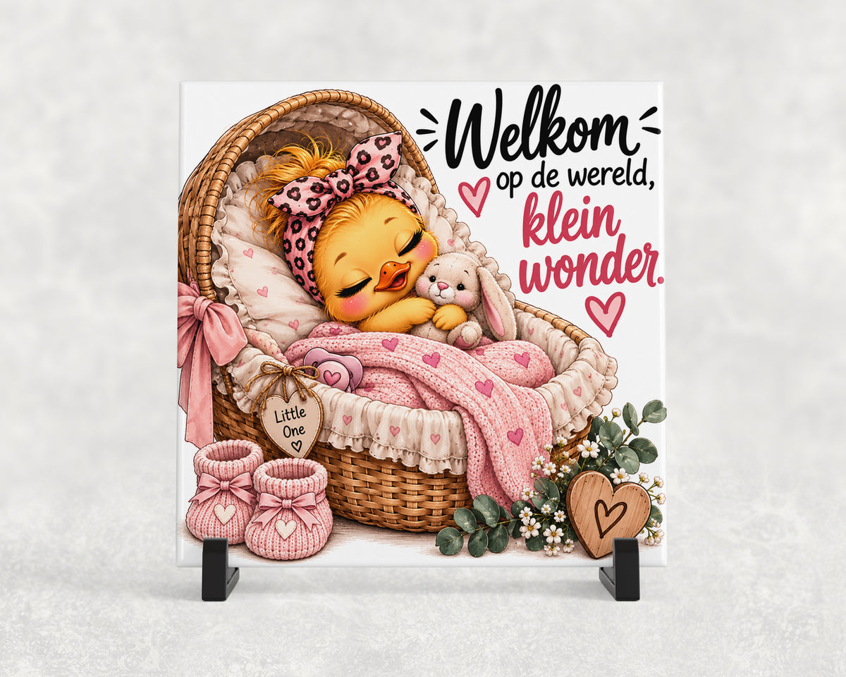 Tegeltje | Welkom op de wereld, klein wonder