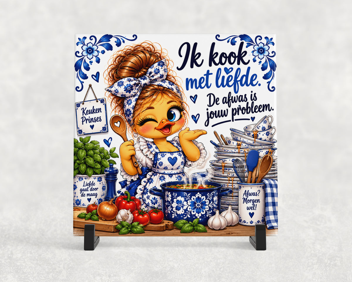 Tegeltje | Ik kook met liefde