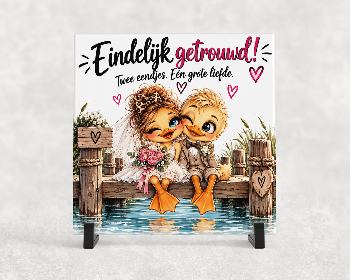 Tegeltje | Eindelijk getrouwd