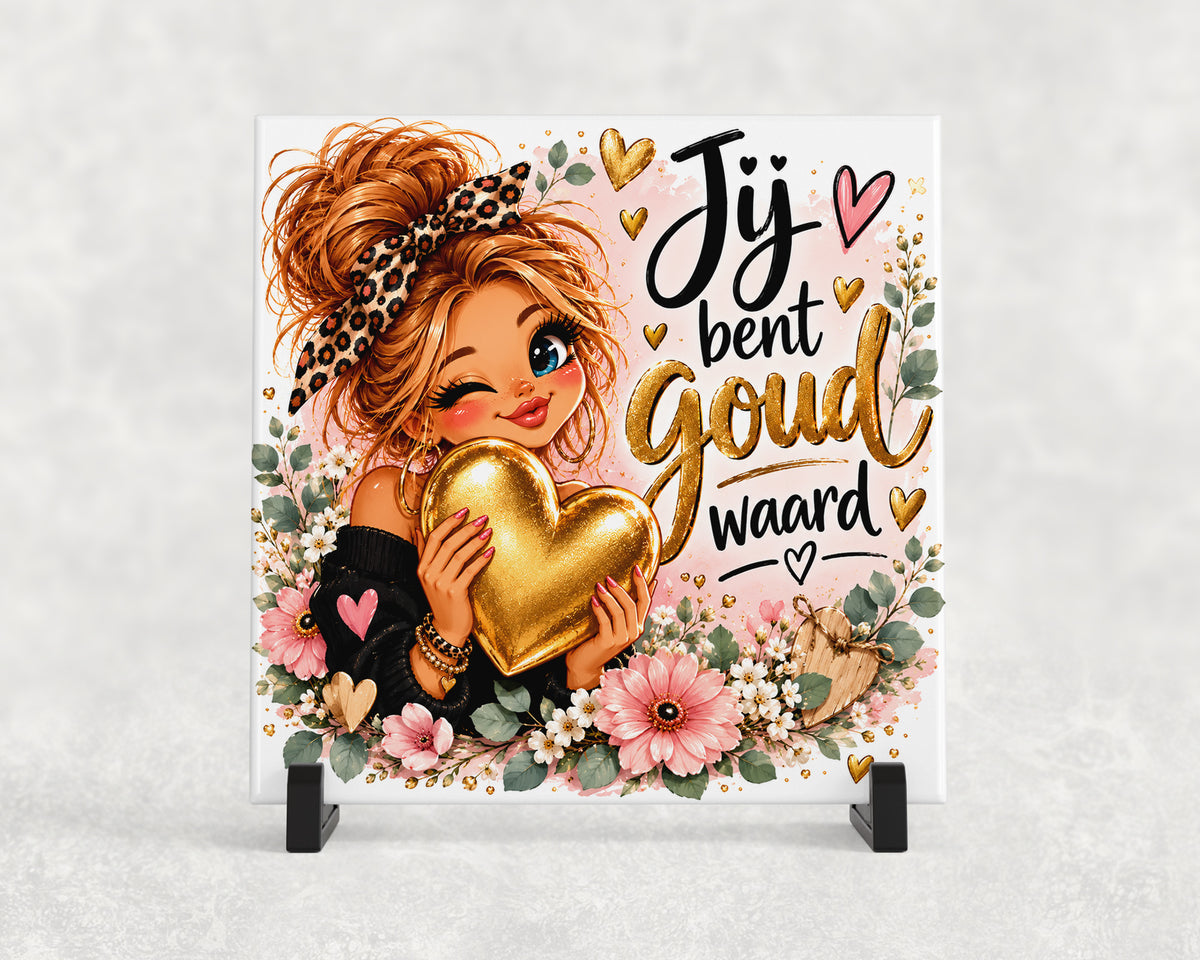 Tegeltje | Jij bent goud waard