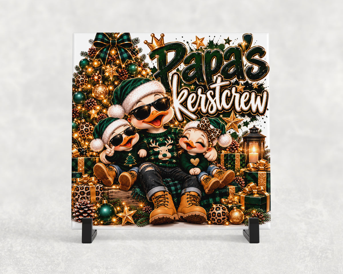 Tegeltje | Papa’s kerstcrew