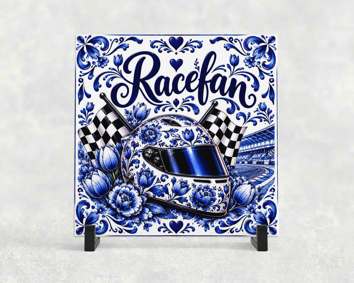 Tegeltje | Racefan – Delfts Blauw