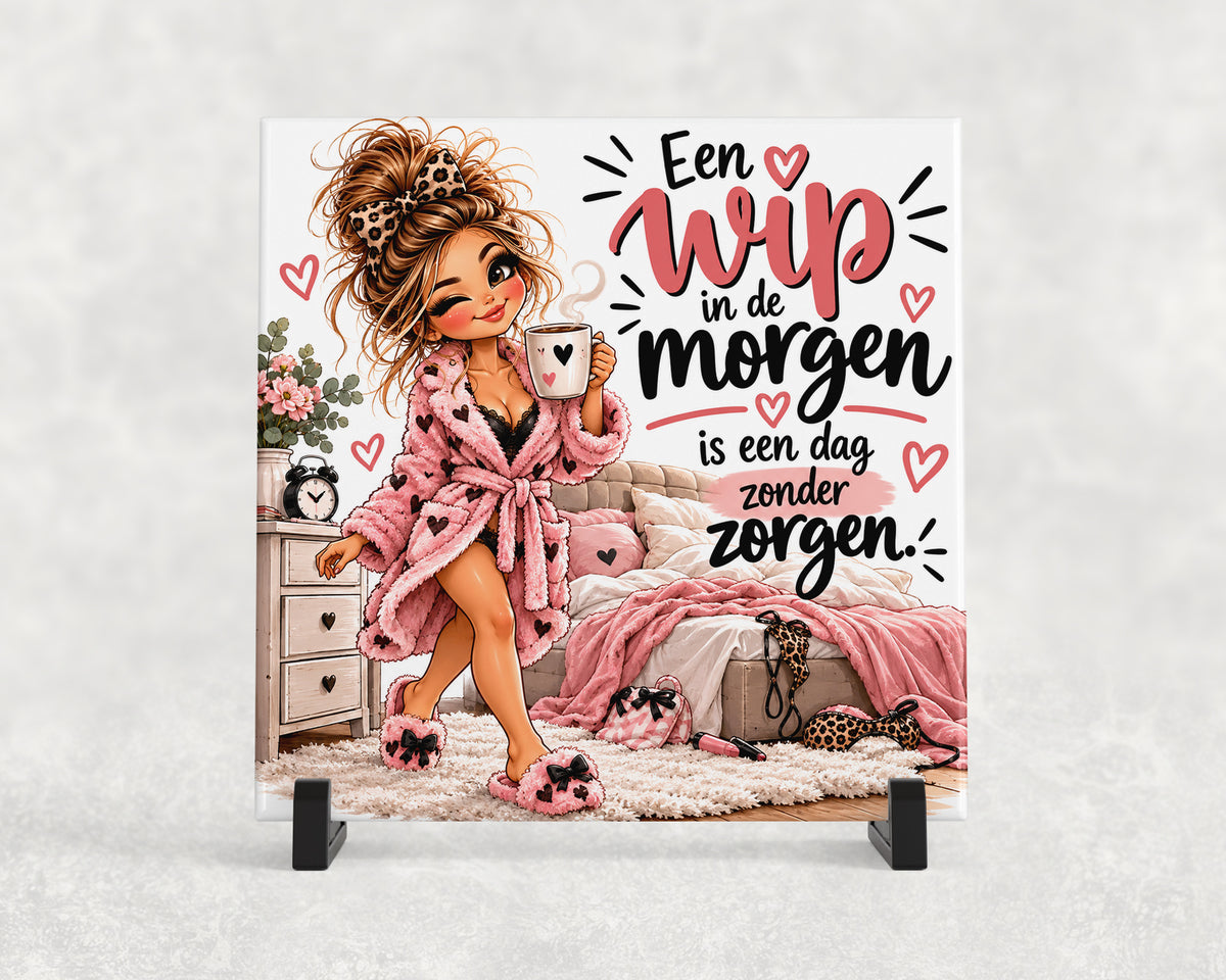 Tegeltje | Een Wip in de Morgen – Humor