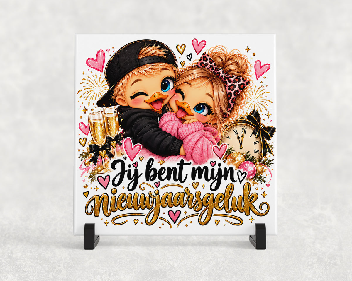 Tegeltje | Jij Bent Mijn Nieuwjaarsgeluk