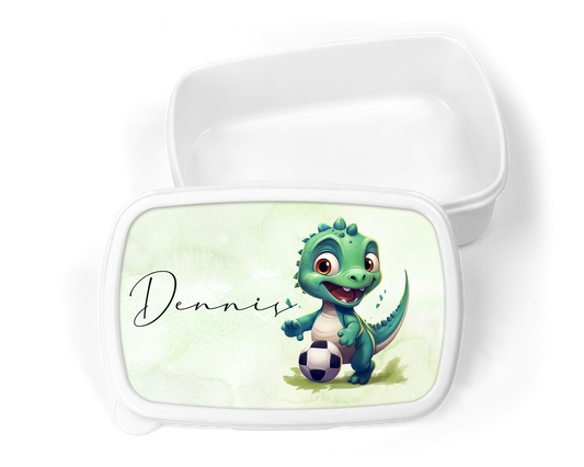 Lunchbox | Dino met voetbal