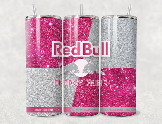 Tumbler | Sparkly Glitter Energy Pink