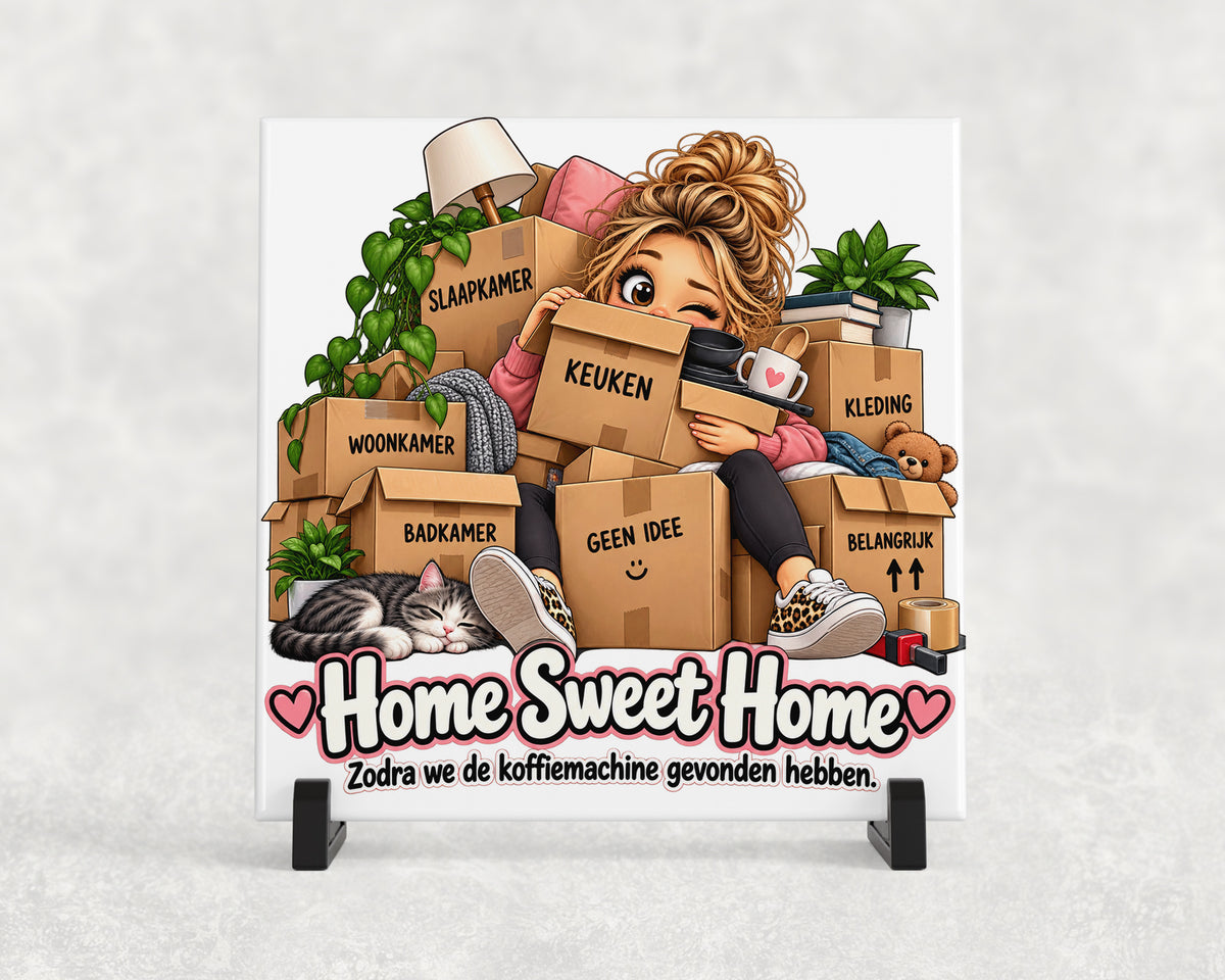 Tegeltje | Home Sweet Home – Koffiemachine