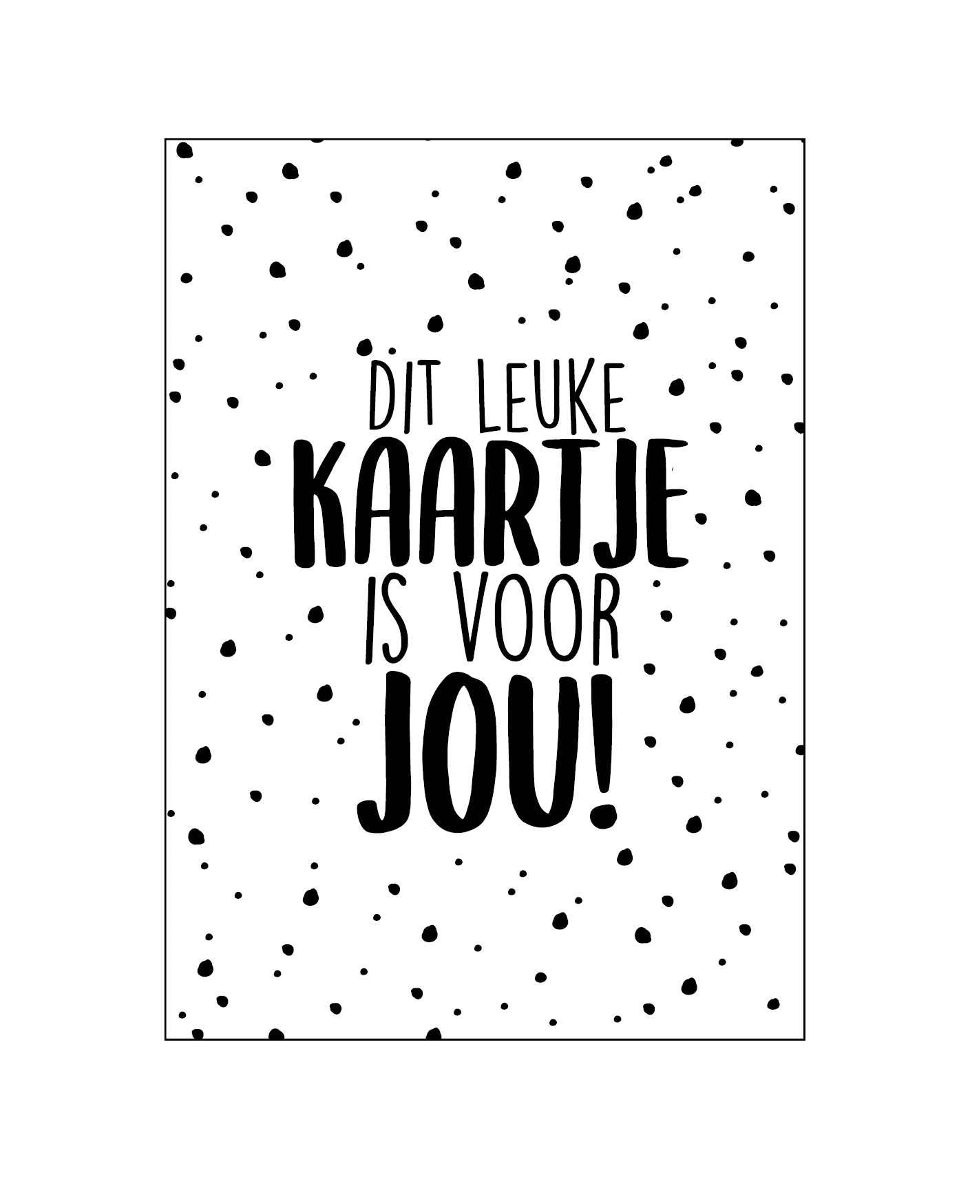 Wenskaart | Dit leuke kaartje is voor jou!