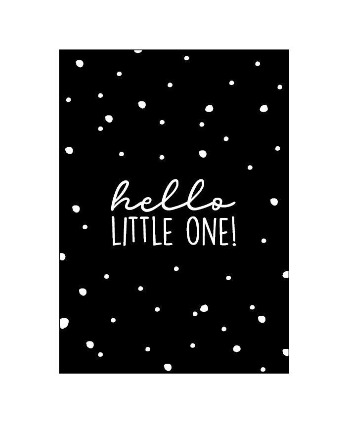 Wenskaart | Hello little one