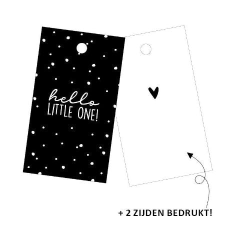 Cadeaulabel - Hello little one - 40x70mm