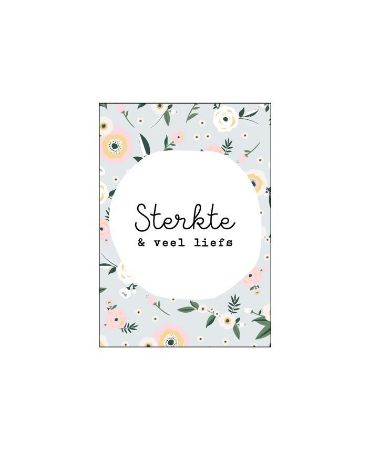 Cadeaukaart - Sterkte & veel liefs - 74x105mm