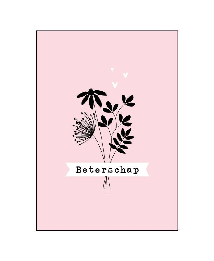 Wenskaart | Beterschap boeket