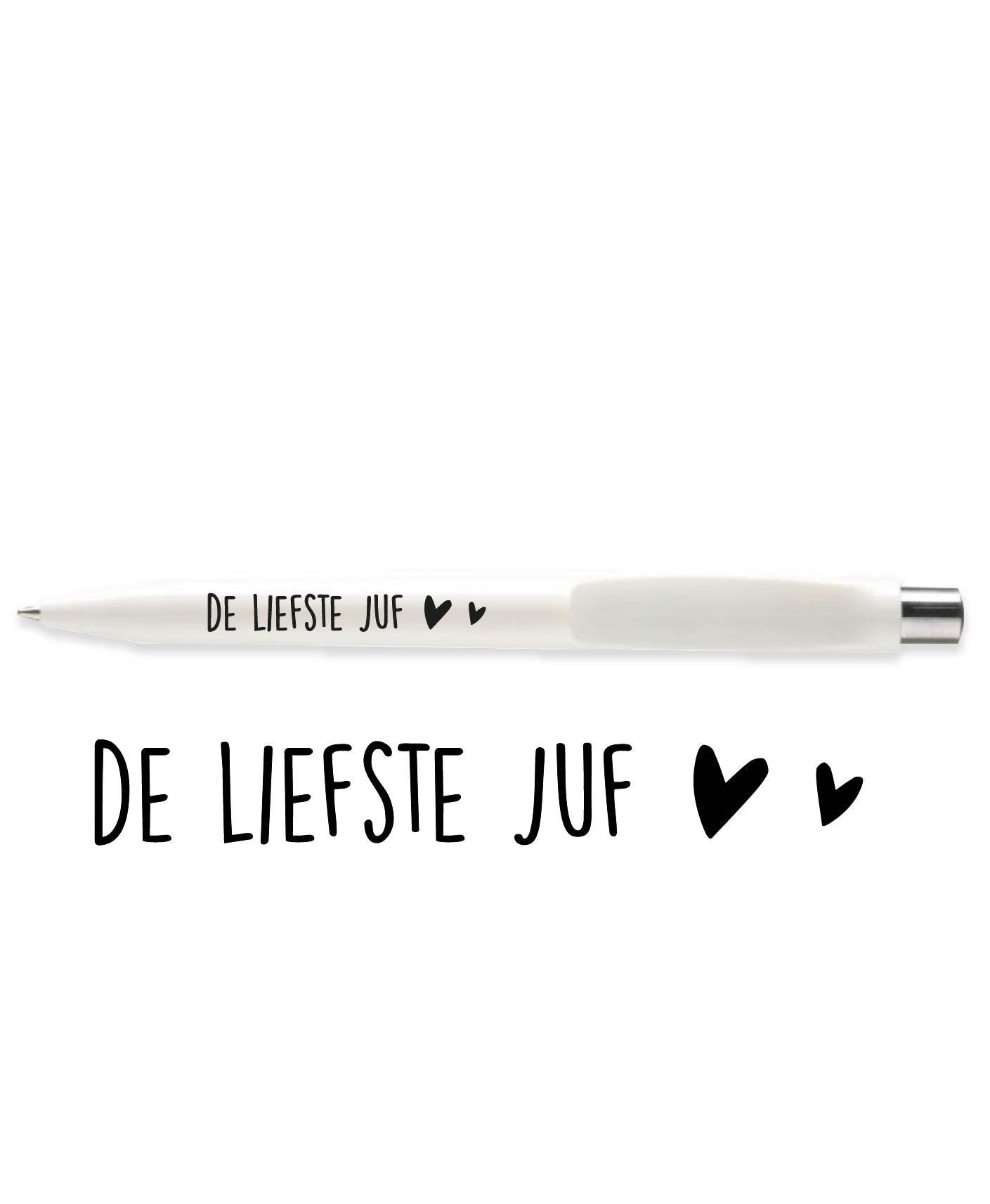 Pen | De liefste juf, wit