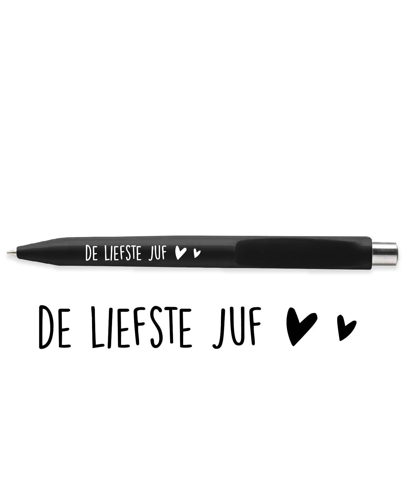 Pen | De liefste juf, zwart