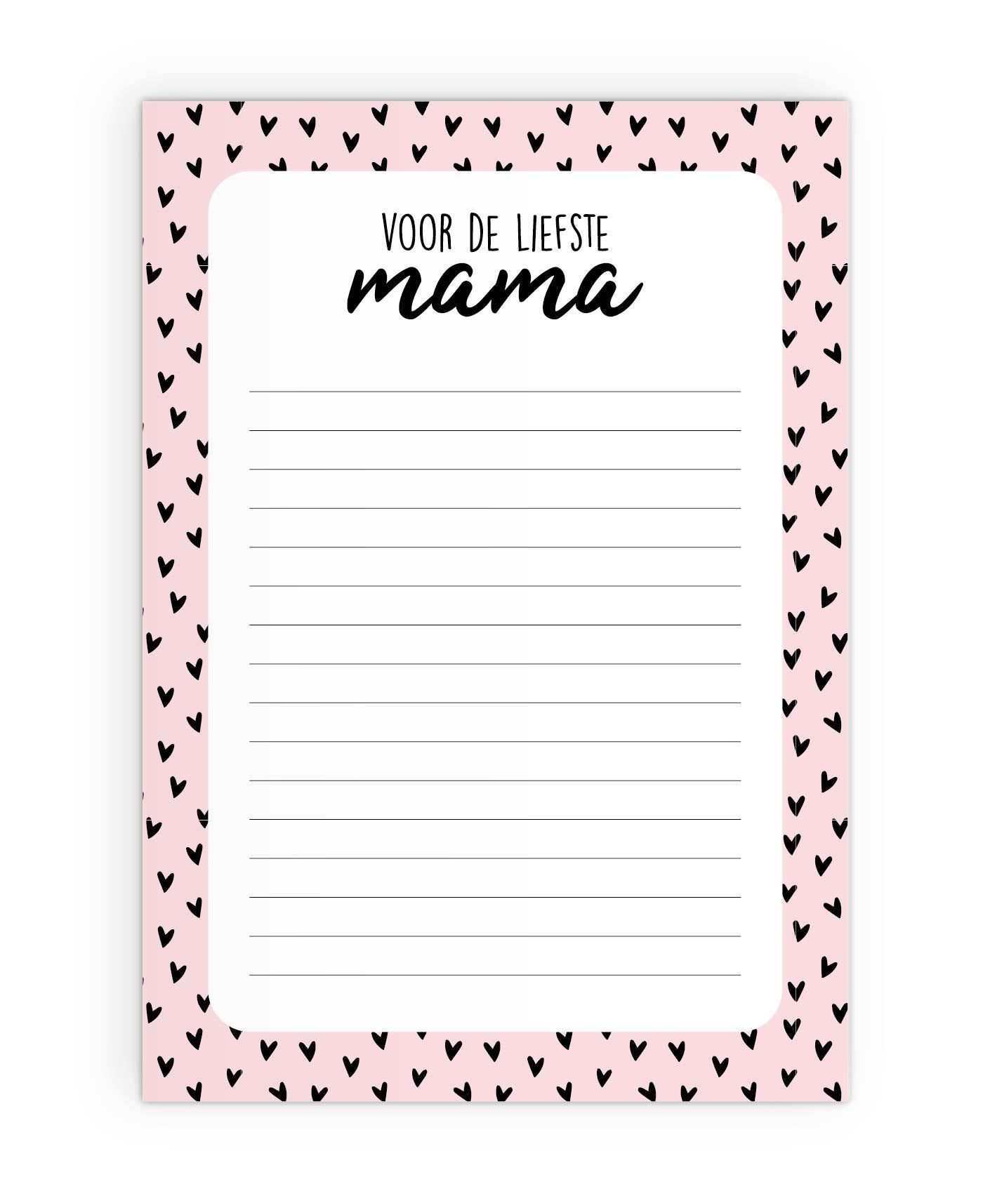 Notitieblok | Voor de liefste mama