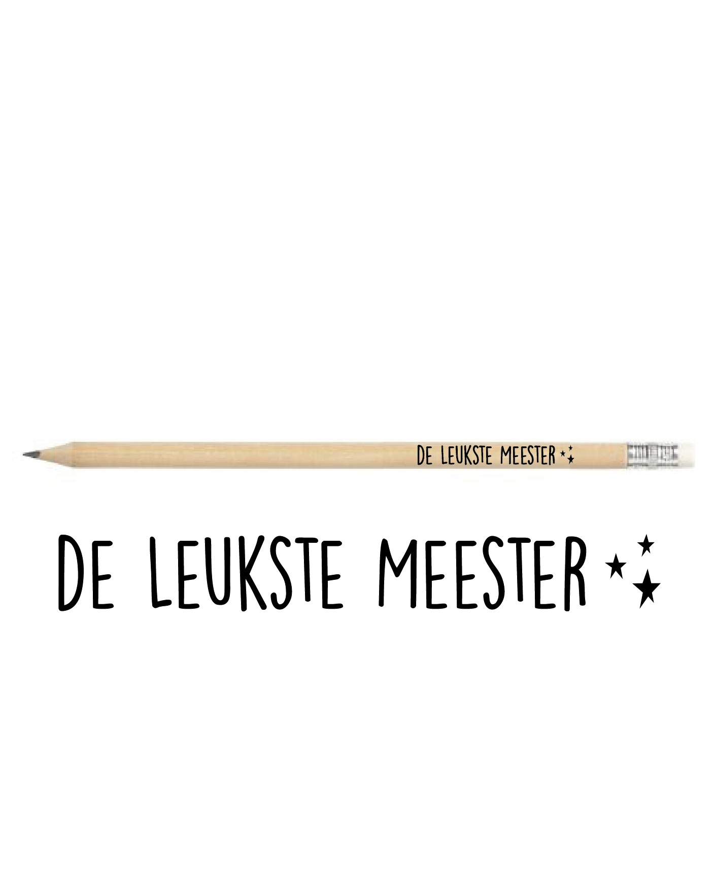 Potlood | De leukste meester, bruin