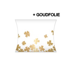 Gondeldoosje - Bloemen voor jou wit/goud