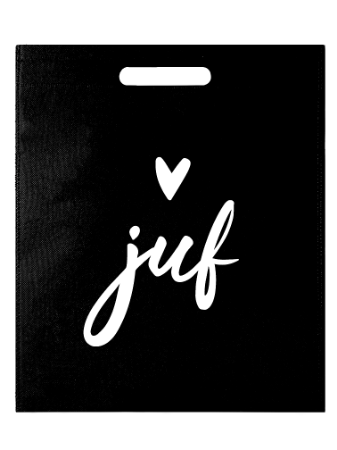 Non woven tas - juf - 30x39cm