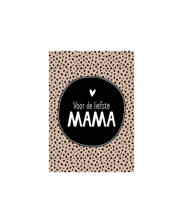 Cadeaukaart - Voor de liefste mama - 74x105mm