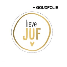 Sticker D40mm - Lieve juf