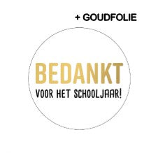 Stickers D40mm - Bedankt voor het schooljaar