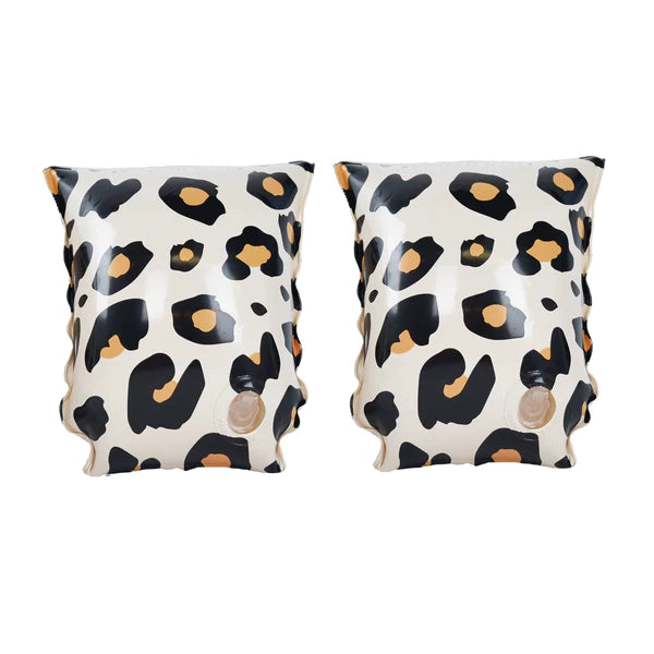 Zwembandjes | Beige Panterprint 2-6 jaar