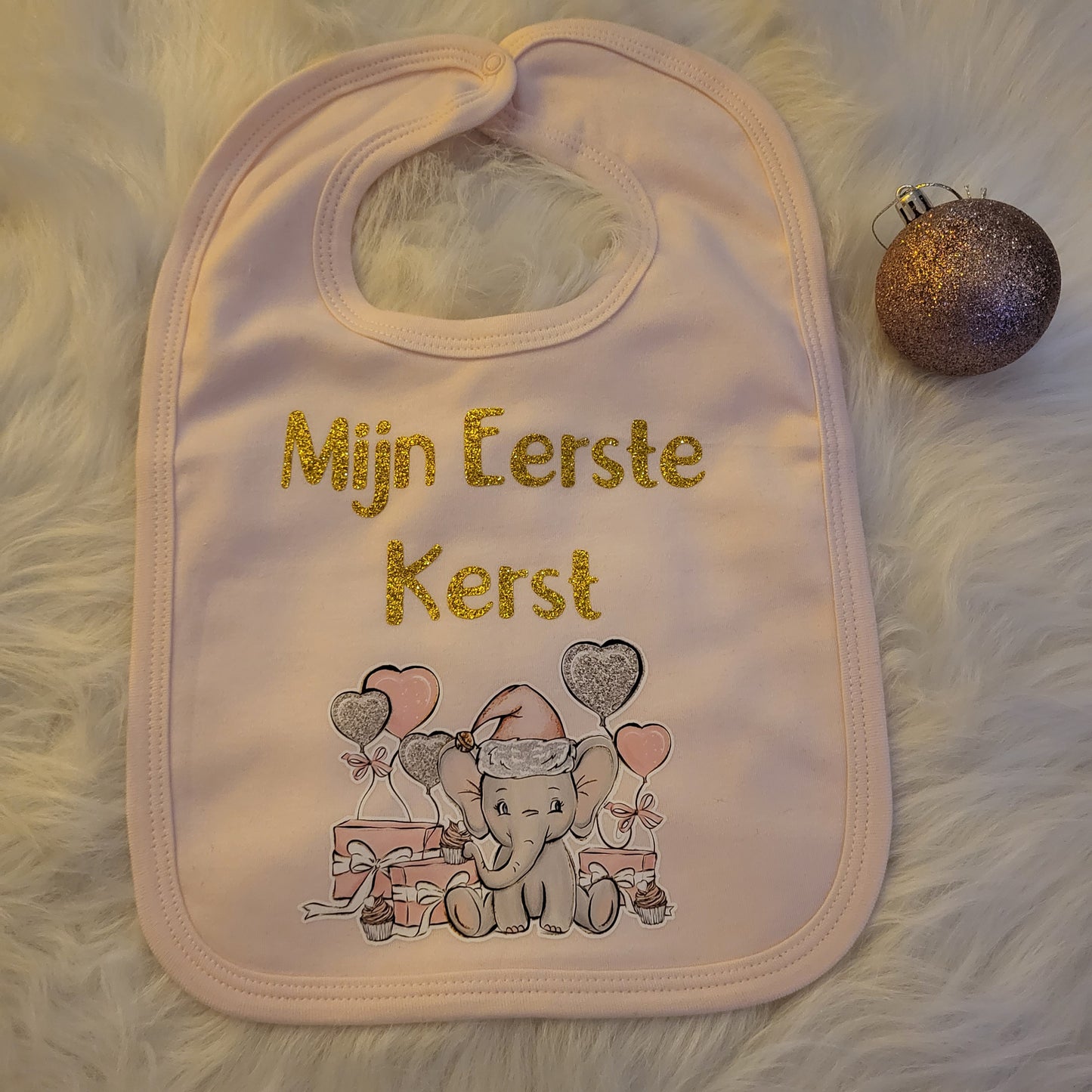 Slabbetje Mijn eerste kerst | Olifantje