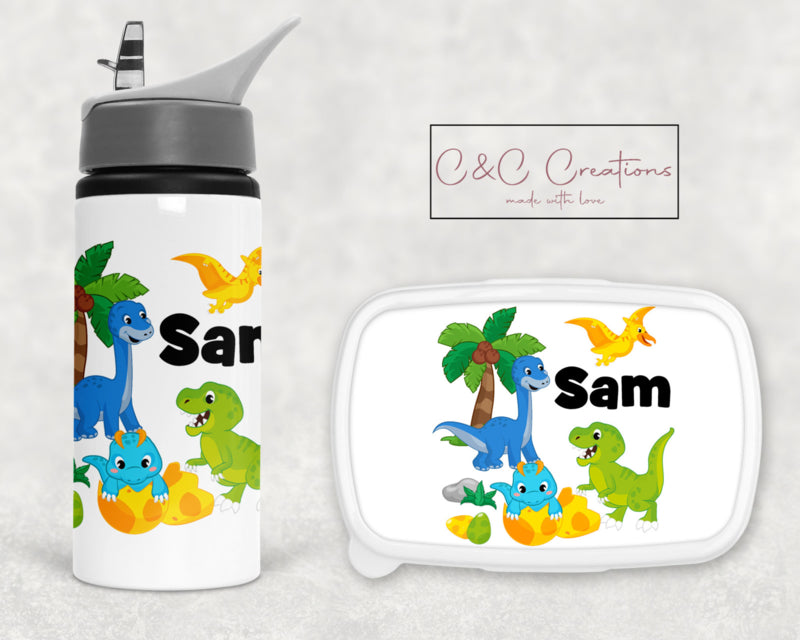 Broodtrommel en beker | Dino