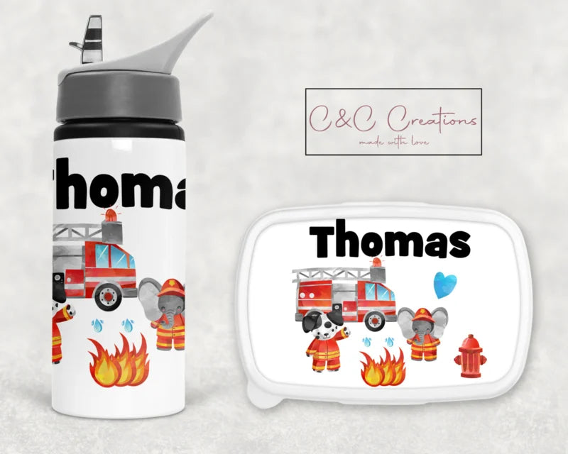 Broodtrommel en beker | Brandweer