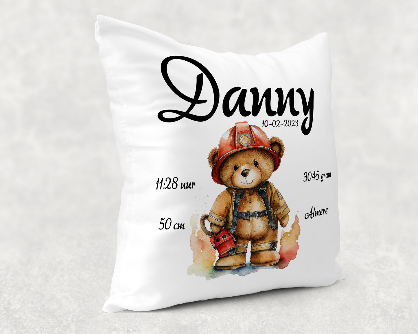 Geboortekussen | Brandweer beertje