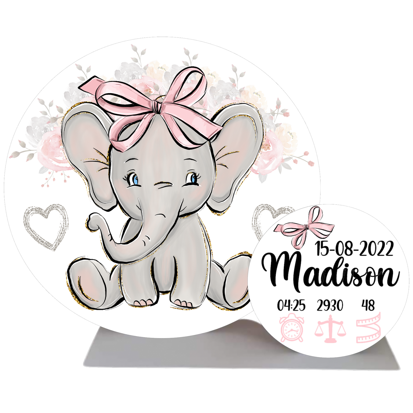 Geboorte standaard | Olifantje meisje