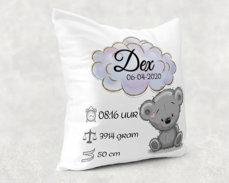 Geboortekussen | Schattig beertje