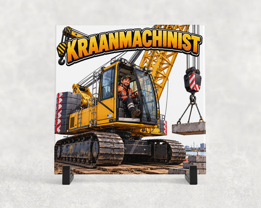 Tegeltje | Kraanmachinist