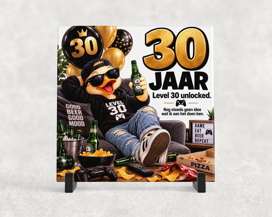 Tegeltje | 30 jaar – Level 30 unlocked