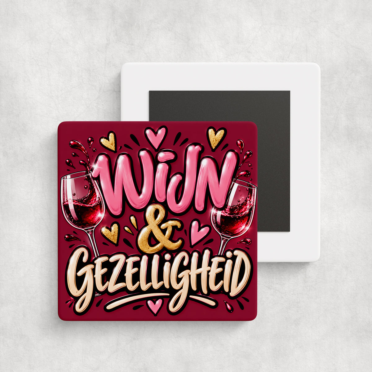 Tegelmagneet | Wijn & gezelligheid