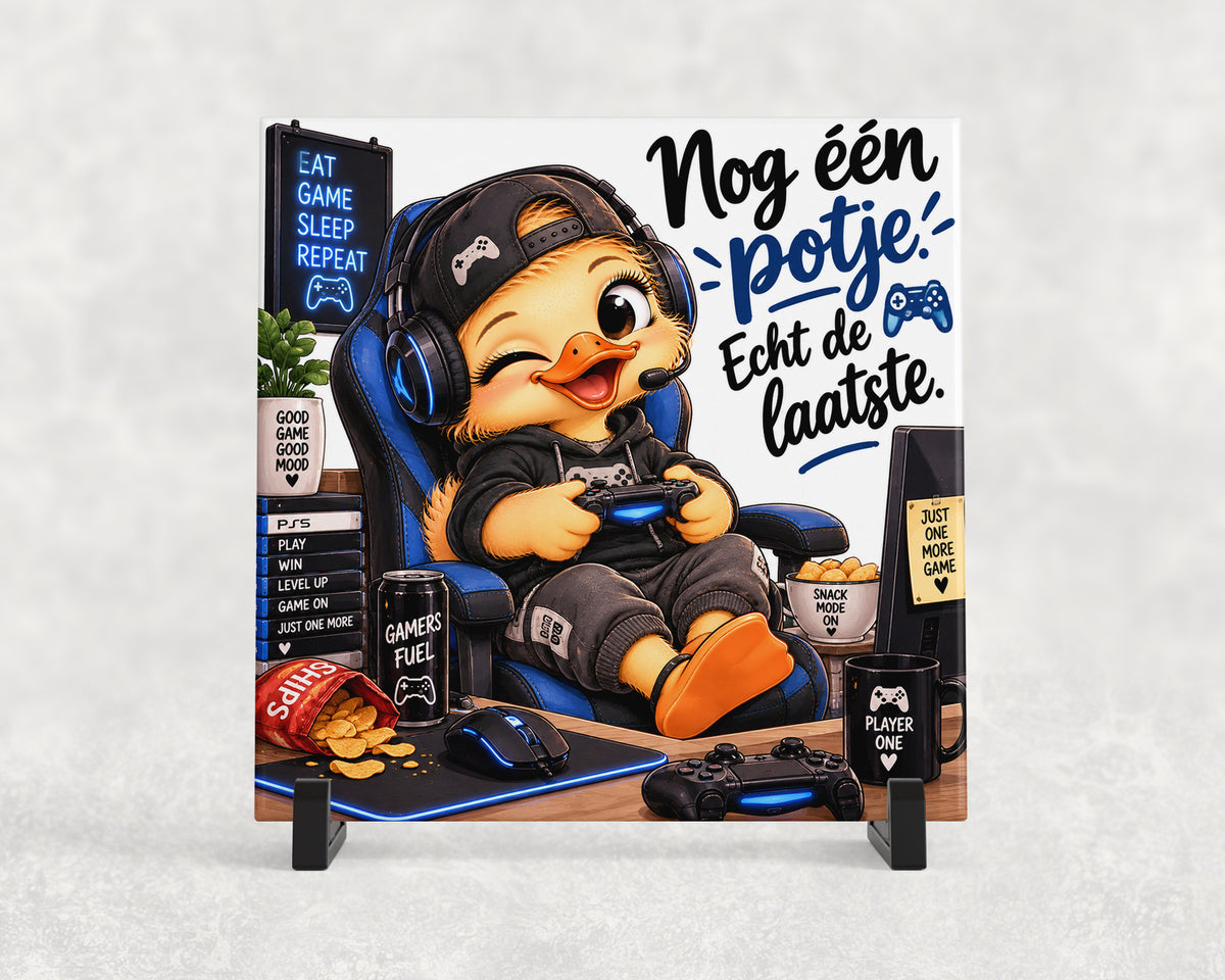 Tegeltje | Nog één potje – Gaming
