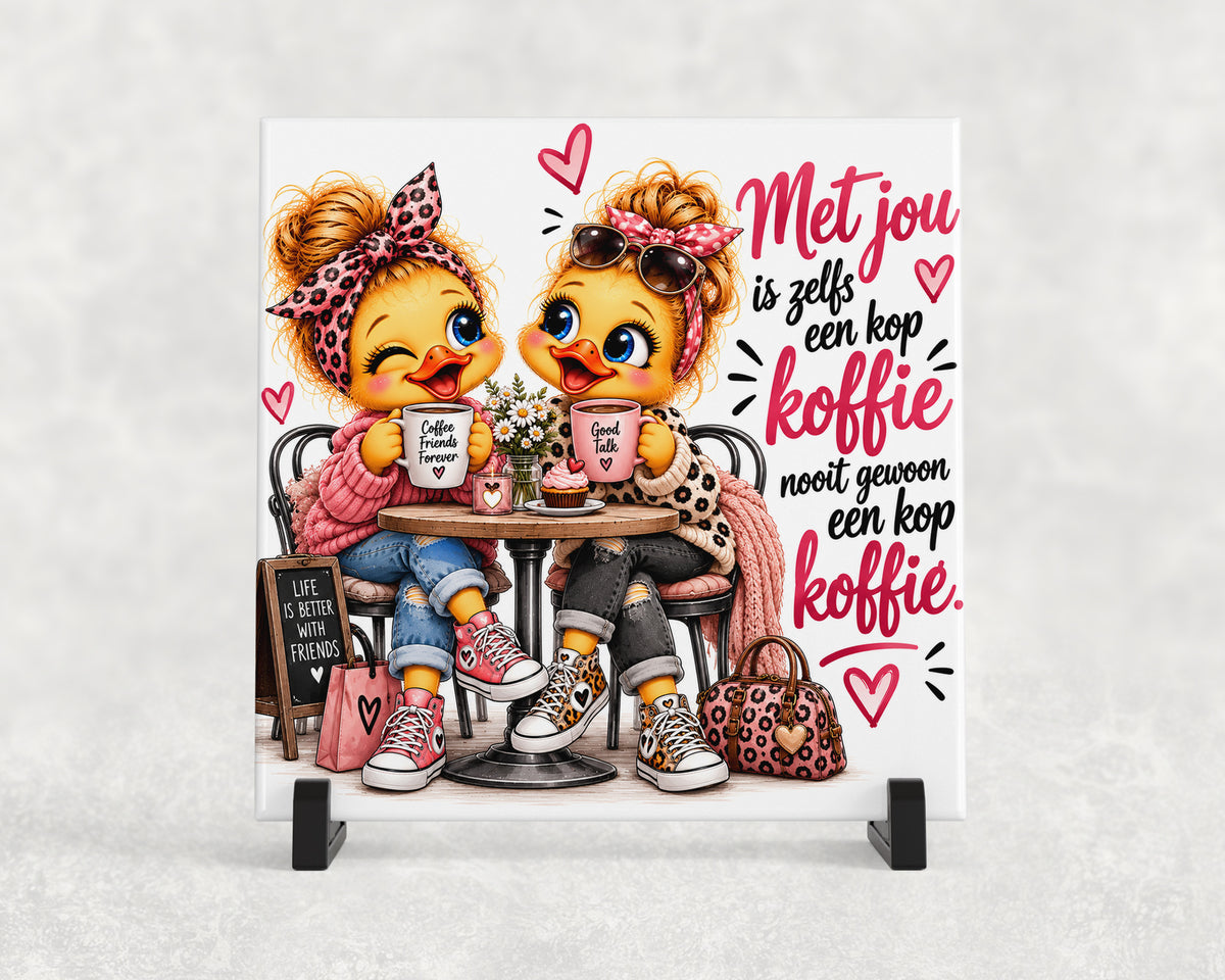 Tegeltje | Met jou is zelfs een kop koffie bijzonder