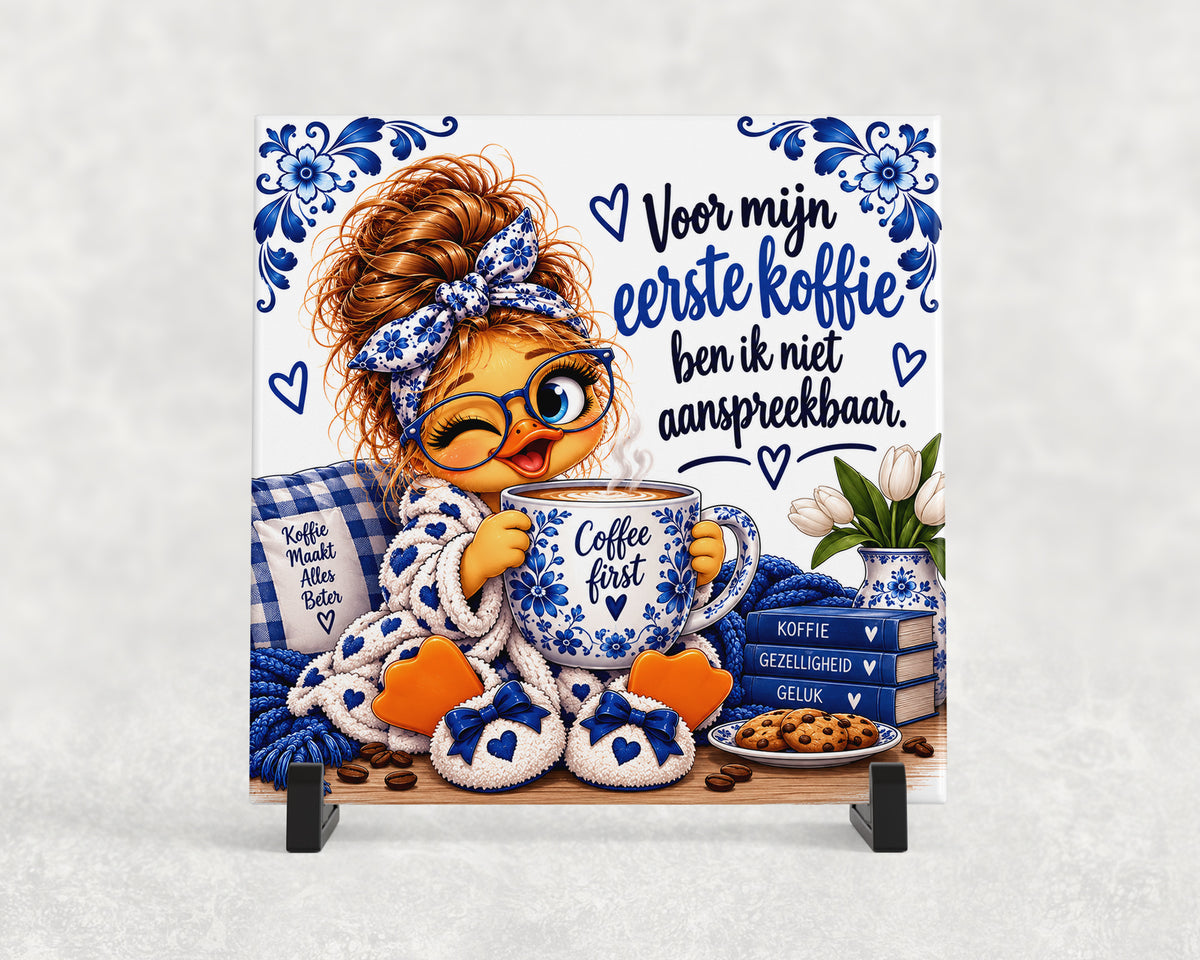 Tegeltje | Voor mijn eerste koffie ben ik niet aanspreekbaar