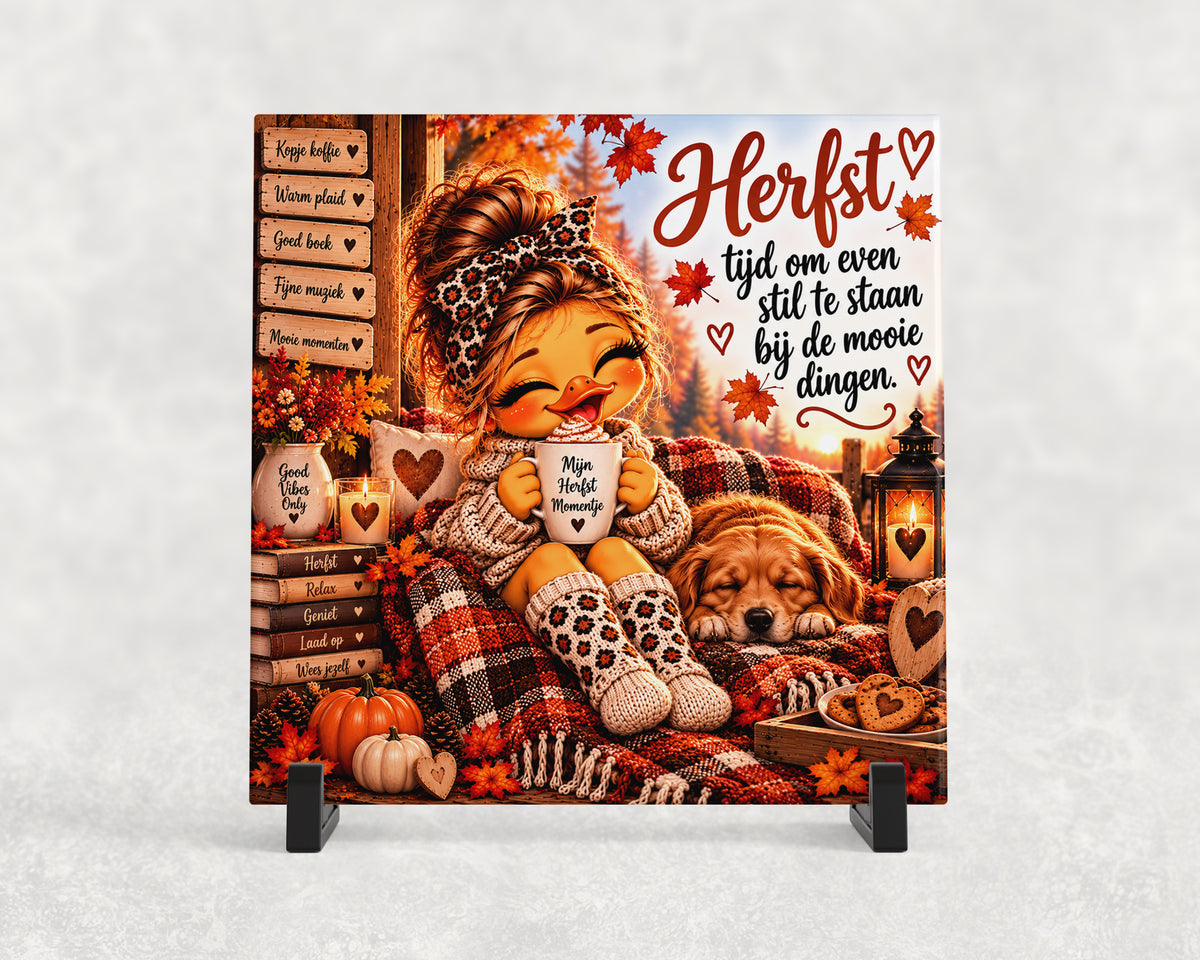 Tegeltje | Herfst – Tijd om stil te staan