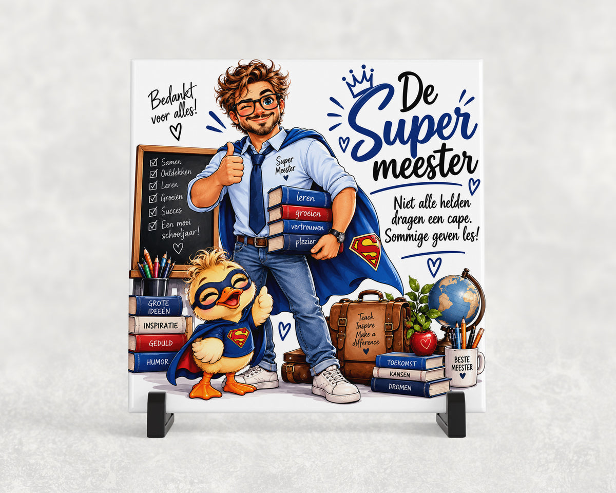 Tegeltje | De Supermeester