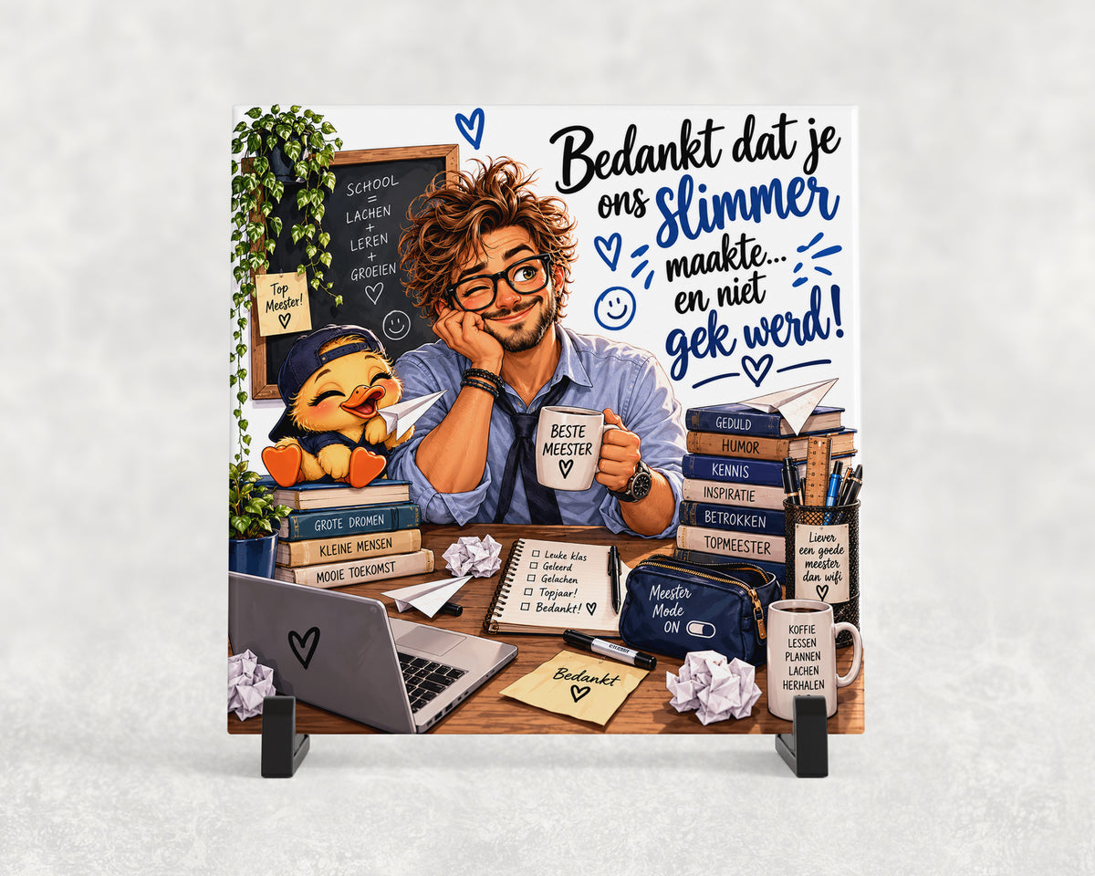 Tegeltje | Bedankt dat je ons slimmer maakte!