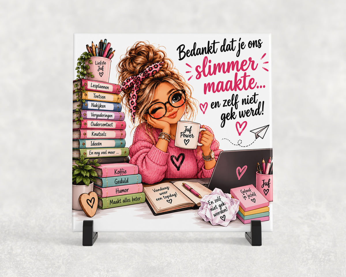 Tegeltje | Bedankt dat je ons slimmer maakte