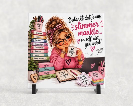 Tegeltje | Bedankt dat je ons slimmer maakte