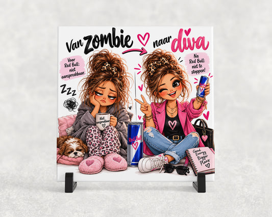 Tegeltje | Van zombie naar diva