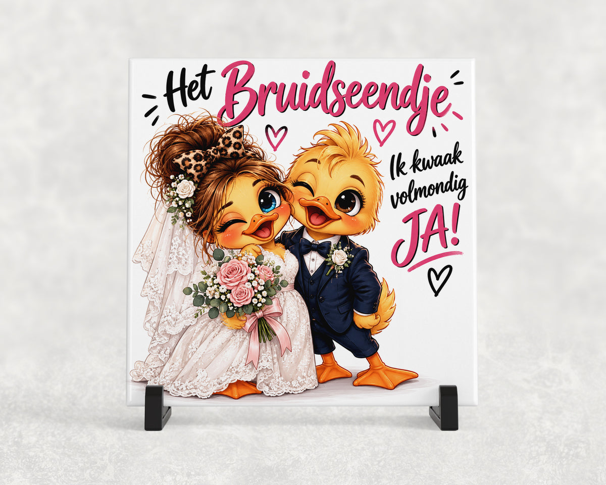Tegeltje | Het Bruidseendje