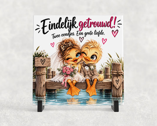 Tegeltje | Eindelijk getrouwd
